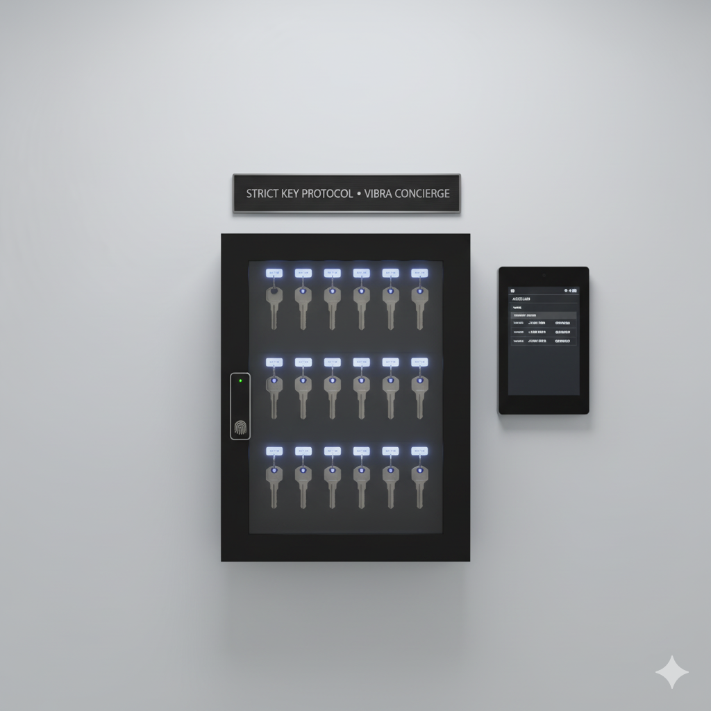 Gabinete de seguridad para llaves con protocolo estricto de VIBRA Concierge