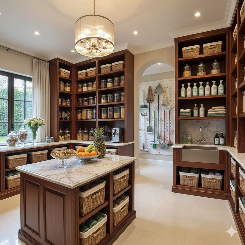 Cocina de lujo impecable y despensa surtida, un servicio de VIBRA Concierge
